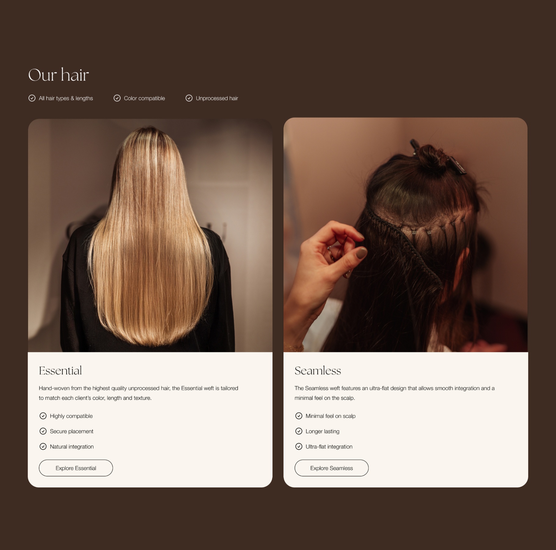 Our hair transformation storytelling